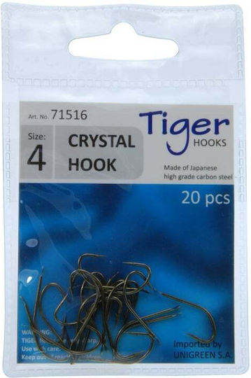 Unigreen Crystal Hook Bronzed Αγκίστρι Ψαρέματος Σετ 20τμχ No9