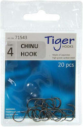 Unigreen Chinu Hook Black Nickeled Αγκίστρια Σετ 20τμχ No8 71541