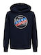 Kinder-Sweatshirt mit Kapuze Marineblau