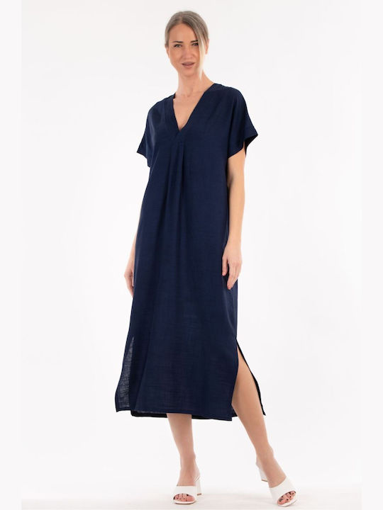 BelleFille Midi Dress Blue