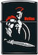 Zippo Spartan Feuerzeug Flamme in Schwarz Farbe