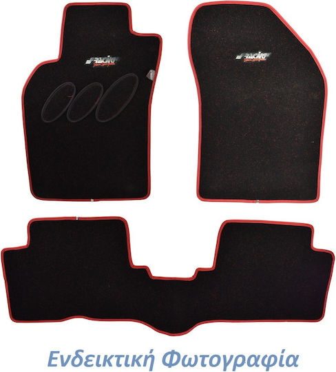 Simoni Racing Set of Front and Rear Mats 4pcs for Seat Ibiza 1993-1999 Red