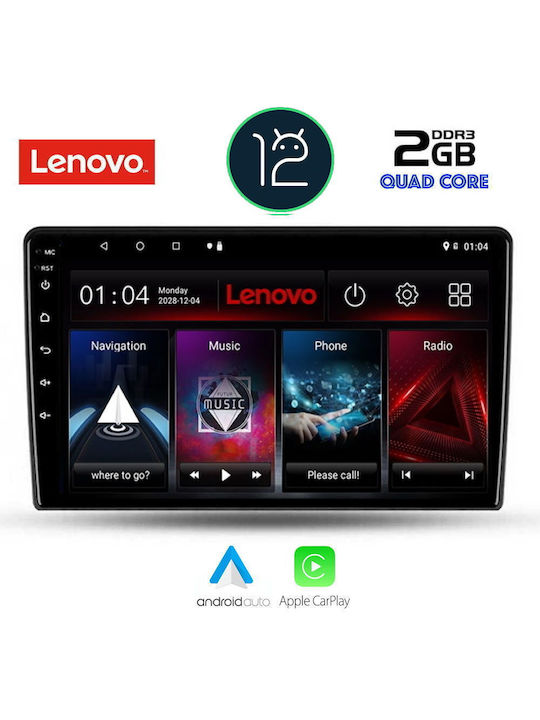 Lenovo Sistem Audio Auto pentru Dacia Duster 2012-2019 (Bluetooth/USB/AUX/WiFi/GPS/Apple-Carplay) cu Ecran Tactil 9"