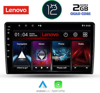 Lenovo Sistem Audio Auto pentru Dacia Duster 2012-2019 (Bluetooth/USB/AUX/WiFi/GPS/Apple-Carplay) cu Ecran Tactil 9"