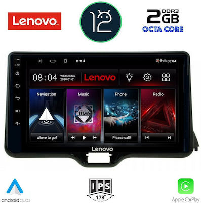 Lenovo Ηχοσύστημα Αυτοκινήτου για Toyota Yaris (Bluetooth/USB/AUX/GPS) με Οθόνη Αφής 10.1"