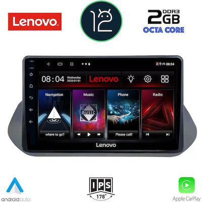 Lenovo Sistem Audio Auto pentru Nissan Qashqai 2021> (Bluetooth/USB/AUX/WiFi/GPS/Apple-Carplay) cu Ecran Tactil 10.1"