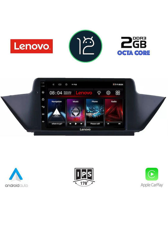 Lenovo Car-Audiosystem für BMW X1 / X1 (E84) 2009-2015 (Bluetooth/USB/AUX/WiFi/GPS/Apple-Carplay) mit Touchscreen 10.1"