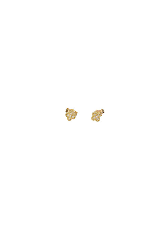 Dimiourgiko Vildiridis Earrings made of Gold 14K with Stones