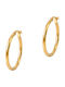 Tasoulis Jewellery Collection Earrings Hoops made of Silver Gold Plated