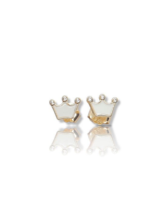 Mentzos Earrings made of Silver Gold Plated