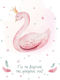 Greeting Card Baptism 9x11cm in White Color