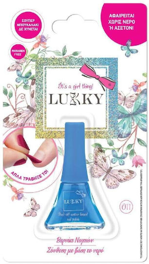 Lukky Cosmetics Toys Confetti Series Blue Plain Детски лак за нокти Син
