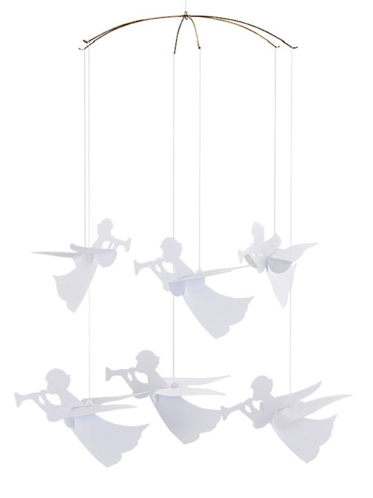 Flensted Mobiles Christmas Figure Cherub White Height 38cm