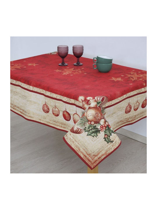 Christmas Fabric Tablecloth Ornament L220xW140cm