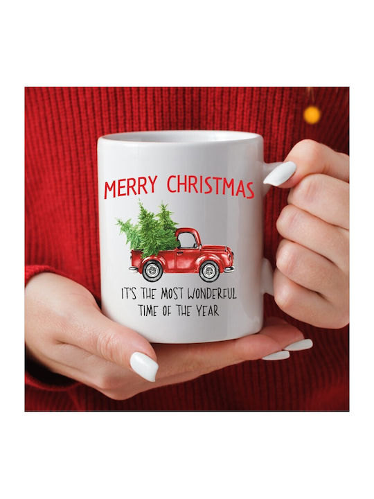 Merry Christmas Christmas Ceramic Mug Ornament