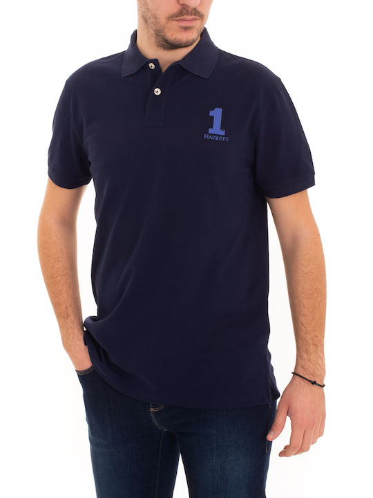 Hackett T-shirt Bărbătesc cu Mânecă Scurtă Albastru marin