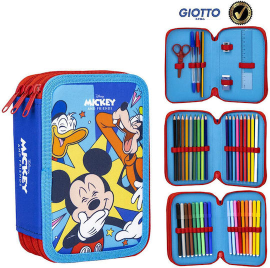 Cerda Mickey Mouse Κασετίνα Γεμάτη Μπλε