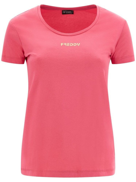 Freddy Damen Sportlich T-shirt Fuchsie