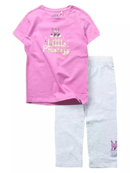 Ako Kids Clothing Sets with Fuchsia Leggings 2 Pieces