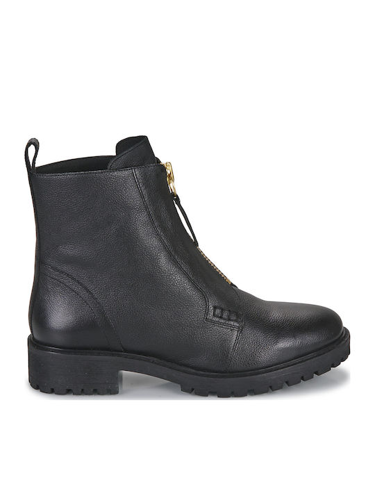 Geox D Hoara Leather Women's Ankle Boots Black D36FTB00046C9999 - Main Image