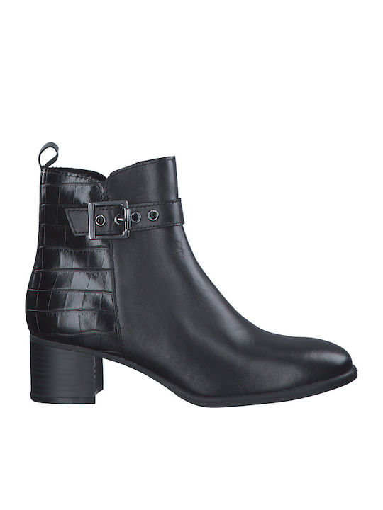 Leather Women's Ankle Boots Black