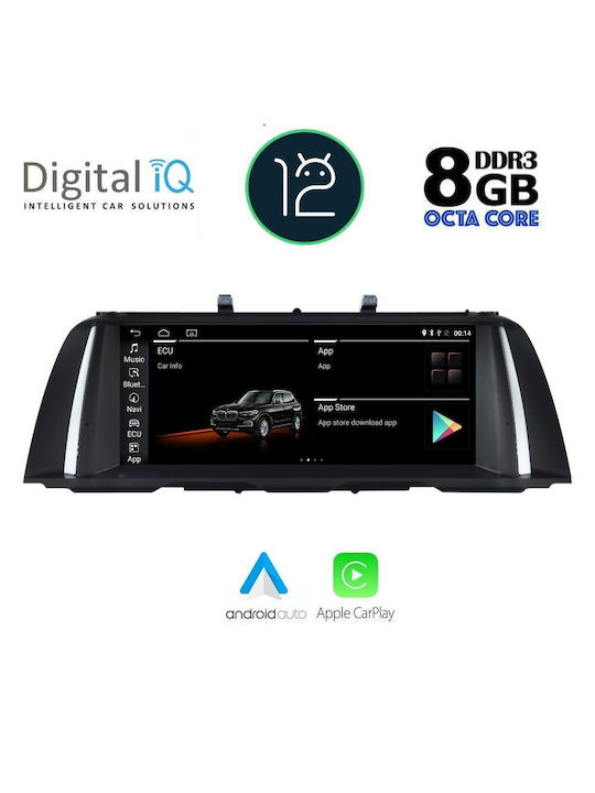 Digital IQ Car-Audiosystem für BMW Serie 5 2013-2016 (Bluetooth/USB/AUX/WiFi/GPS/Apple-Carplay) mit Touchscreen 12.3"