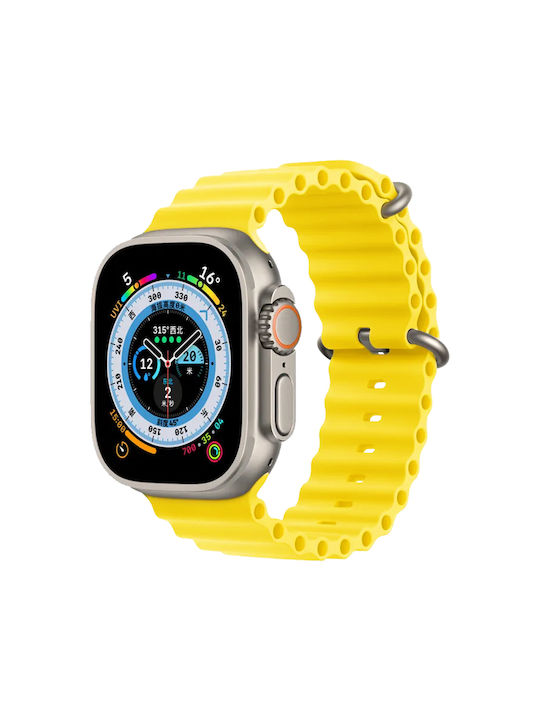 Sonique Strap Silicone Yellow (Apple Watch 44/45/46mm/Ultra 49mm)