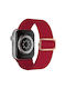 Sonique Armband Stoff Rot (Apple Watch 44/45/46mm/Ultra 49mm)