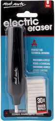 Mont Marte Eraser Electric for Pencil and Pen 1pcs Black