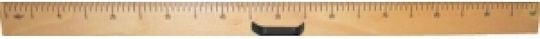 Wooden Ruler with Handle 1cm