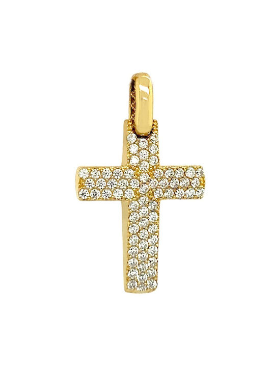 Xryseio Damen Gold Kreuz 14K