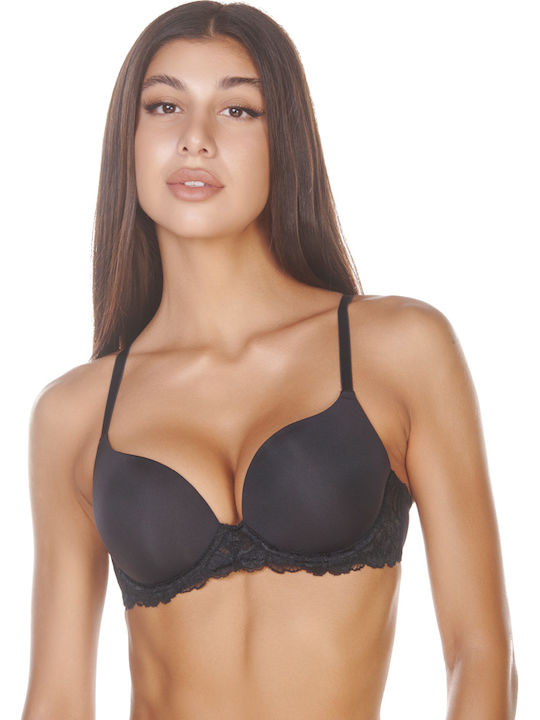 Comfort Negru Sutien Push Up