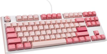 Ducky One 3 TKL Gossamer Gaming Mechanical Keyboard Tenkeyless with Cherry MX Black switches (English US) Pink