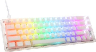 Ducky One 3 Aura SF Gaming Tastatură Mecanică 65% cu Gateron Baby Kangaroo comutatoare și iluminare RGB (Engleză US) Alb