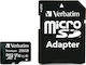 Verbatim Pro microSDXC 256GB U3 V30 A2 UHS-I 100MB/s mit Adapter