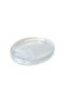 Espiel Atlas Servierplatte Oval Glas Weiß 21x16.5cm 1Stück