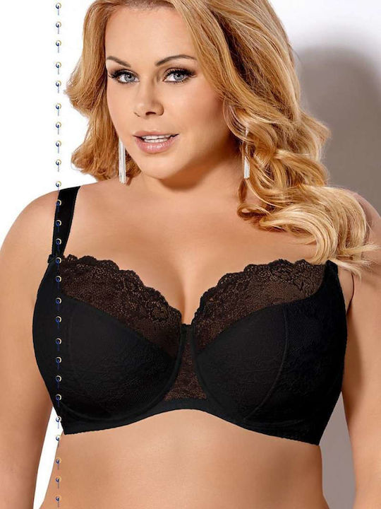 Gorsenia Lingerie Semi Soft Negru Sutien