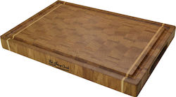 Rectangular Wooden Chopping Board Brown 50x40cm