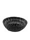 Leone Bread Box Wicker Black 20x20x6.5cm