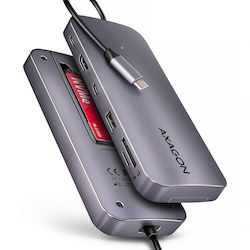 Axagon USB-C Docking Station με HDMI 4K PD (HMC-6GM2)