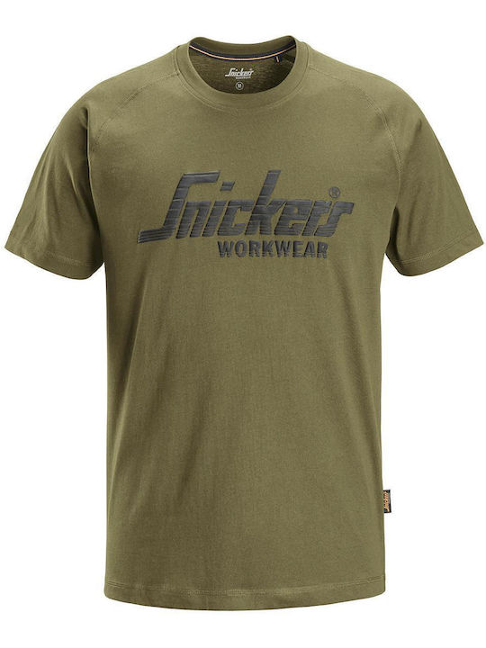 Snickers Workwear T-Shirt Εργασίας Χακί