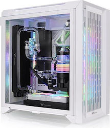 Thermaltake CTE C700 TG ARGB Snow Midi Tower Computer Case with Window Panel White