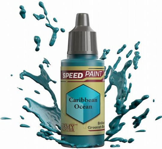 The Army Painter Speedpaint Model Making Paint Caribbean Ocean 18ml