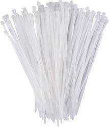 EL-Tech Plastic Cable Ties 760mmx9mm In White Colour 100pcs 133-297609000