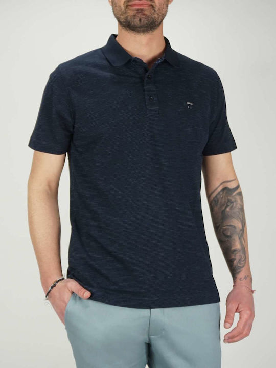 .Tommy Polo Short Sleeve Blouse Navy Blue