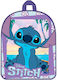 Disney Stitch School Bag Backpack Kindergarten in Lilac color