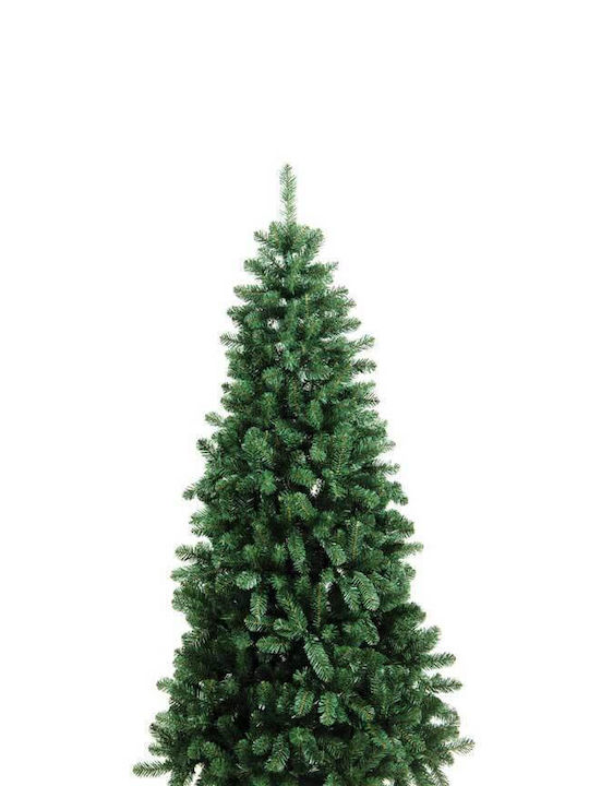 Christmas Green Tree with Metallic Base and Built in Branches H150cm