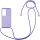 Sonique CarryHang Задна корица Силикон 0.5мм с Каишка Лилав (Xiaomi 12 Pro)