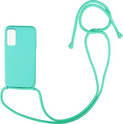 Sonique CarryHang Back Cover Silicone 0.5mm with Strap Light Blue (Redmi Note 11 / 11S 4G)