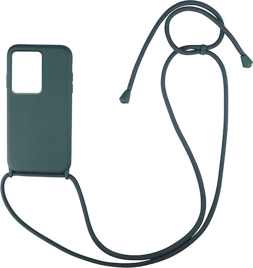 Sonique Back Cover Silicon 0.5mm cu Curea Verde (Redmi Note 12 Pro+)
